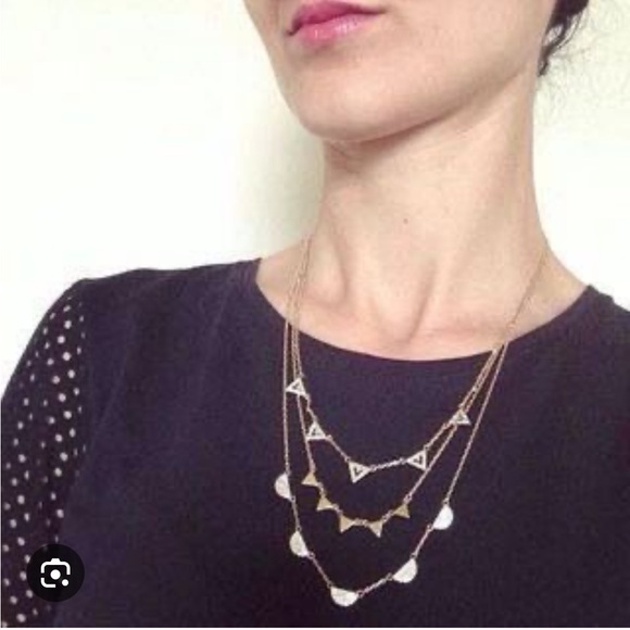 Stella & Dot Pavè Chevron 3-in-1 Necklace - Silver - Picture 3 of 3